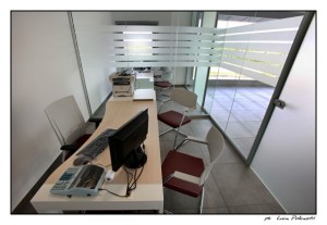Un ufficio della nuova sede della Falbo Ricambi nella zona industriale di Corigliano calabro