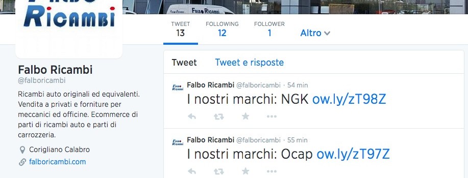 immagine in evidenza dell'articolo Social network Falbo Ricambi