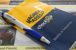 materiale marketing per le officine magneti marelli checkstar